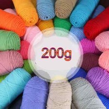 200g 1Pc Milk Cotton Yarn Super Soft for Knitting and Crochet knit line Blankets