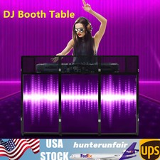 DJ Desk Foldable DJ Stand DJ Booth Table DJ Booth Stand 44lbs Load 73 23 45.3 in