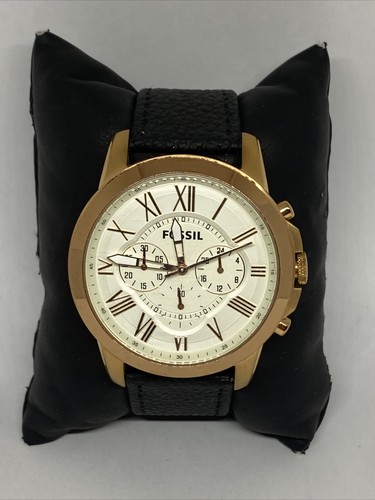 Fossil Grant FS4991 Men's Black Leather 
