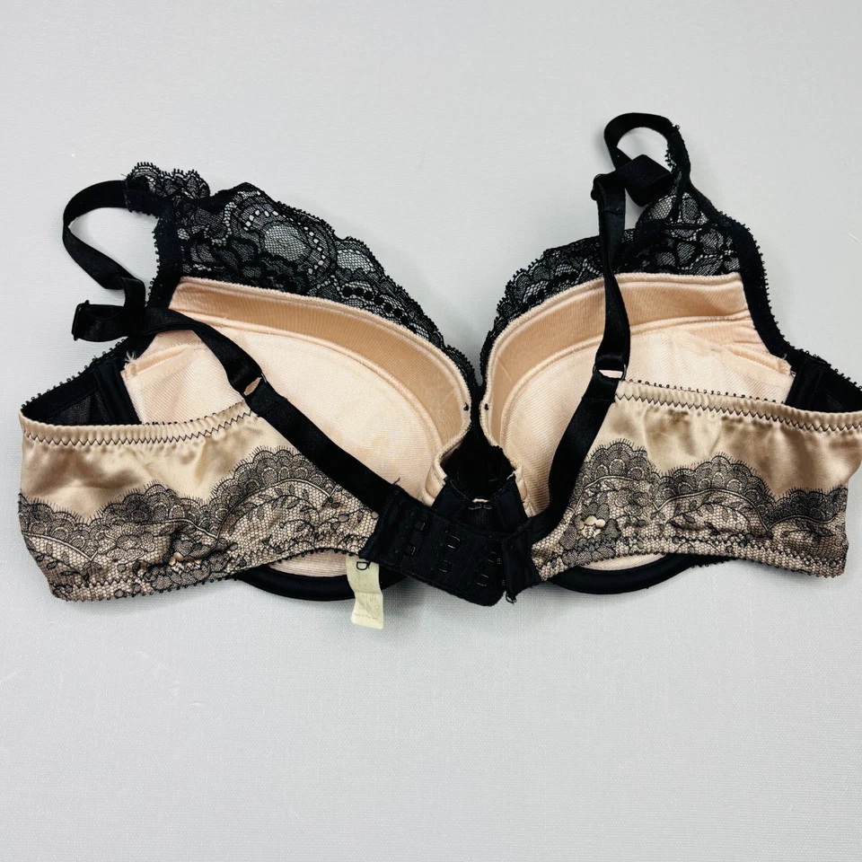 Sujetador push up Chantelle 34D con aros copa acolchada correa ajustable 1931 Foto 3 de 4