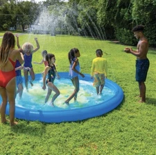 WOW Sports Adventure Splash Pad 10Ft Diameter w/ Sprinkler Inflatable bumper NEW