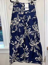 Zara Blue Floral Off-Shoulder Sun Dress Size SMALL NWT
