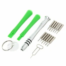 17Pc Cell Phone Electronics Jewelry Repair Kit with Precision Screwdriver Set