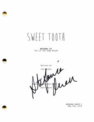 Stefania LaVie Owen Signed Autograph Sweet Tooth Full Pilot Script