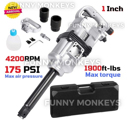 1" Air Impact Wrench Gun for Tightening Lugs Nut Change Semi Truck