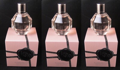 Viktor & Rolf FLOWERBOMB Mini EDP L Eau de Parfum 3 @ .24 oz Perfume NIB $0 SHIP