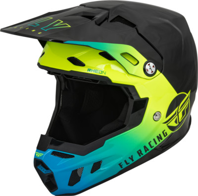 Fly Racing Formula CC Centrum Helmet, Size Large, Black/Blue/Hi-Vis