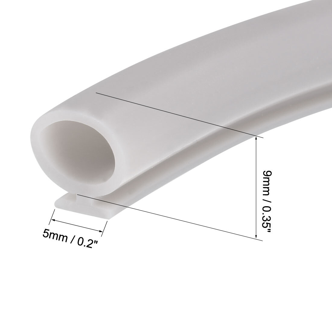 T-Typ Wintergarten Dichtungsstreifen - Gummiprofil 8x6mm Für Spaltfüllung