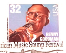 Benny Goodman - Big Band Leaders - 1996 22kt Gold Replica Stamps - SEE BELOW!