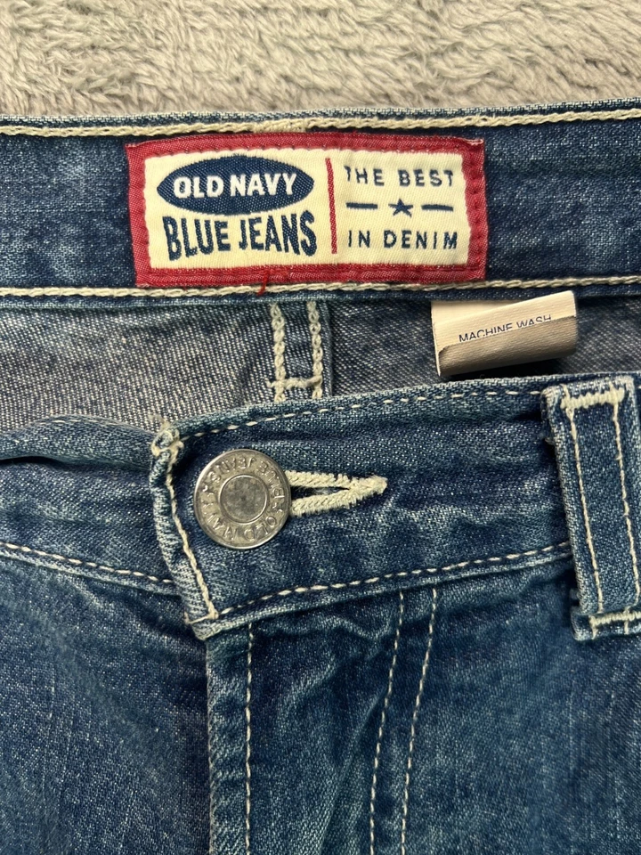 Old Navy Womens Tall 12 Long Jeans Vintage High Waisted Weekend Fit Jean 32W 34L - Image 4 of 4