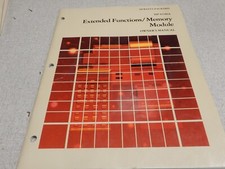 HP 41 Extended Functions Memory Module Owners Manual - Sorry No Module 82180A
