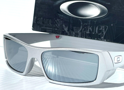 NEW Oakley GASCAN X-Silver w POLARIZED Galaxy Chrome Iridium Lens