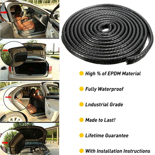 <!--F#f_0-->5M Car Door Boot Edge Protector Strip U Shape Seal Trim Guard Rubber Black NEW<!--F/-->