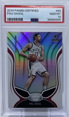 Pau Gasol PSA 10 -2019 Panini Certified - Lakers, Grizzlies, HOF