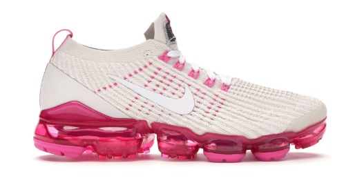 vapormax flyknit pink and white