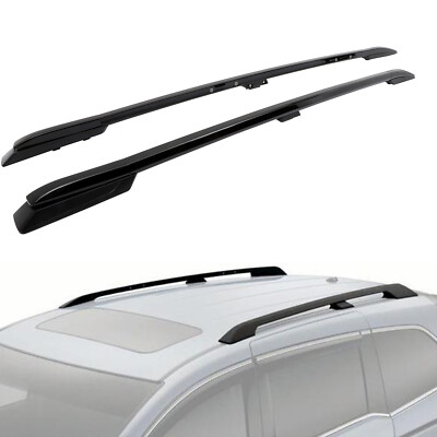 Black Roof Rack Side Rails For Honda 2018 - 2024 Odyssey 08L02-THR