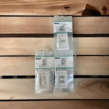 Lot 3 Panduit CFPE4WHY Mini-Com Faceplate 4-Port White 4 Module Space Free Ship
