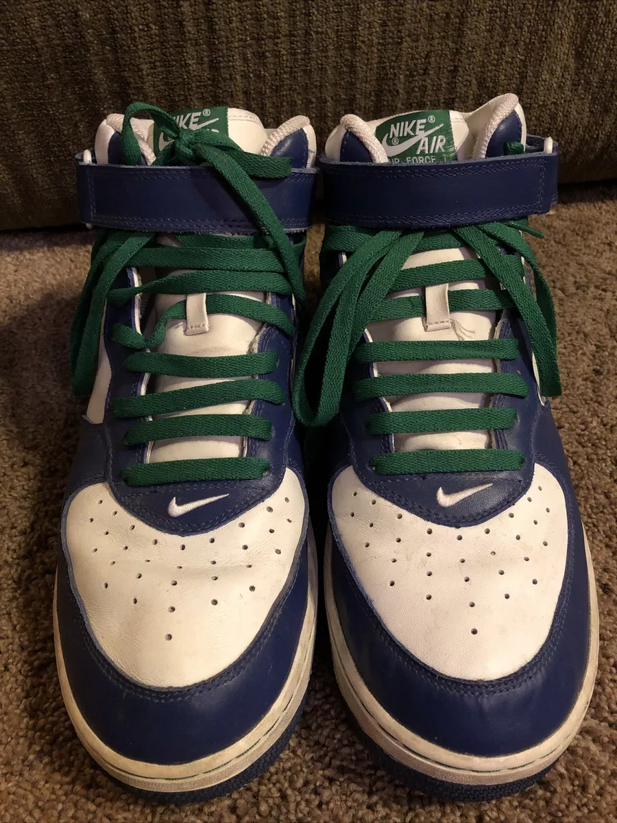 Nike Air Force I Jordan 1 Retro High Emerald Green Navy Blue White