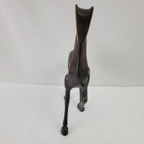 Etruskischer Stil Art Deco Pferd Skulptur, signiert, groß & schwer, 11" hoch, massiv - Bild 2 von 13