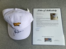 JACK NICKLAUS AUTOGRAPH OFFICIAL THE GOLDEN BEAR LOGO HAT PSA/DNA LOA AC02357