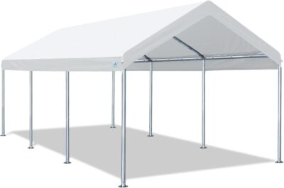 #ad 10x20 Adjustable Carport Heavy Duty Outdoor Canopy Shelter Garage Storage Shed $236.98