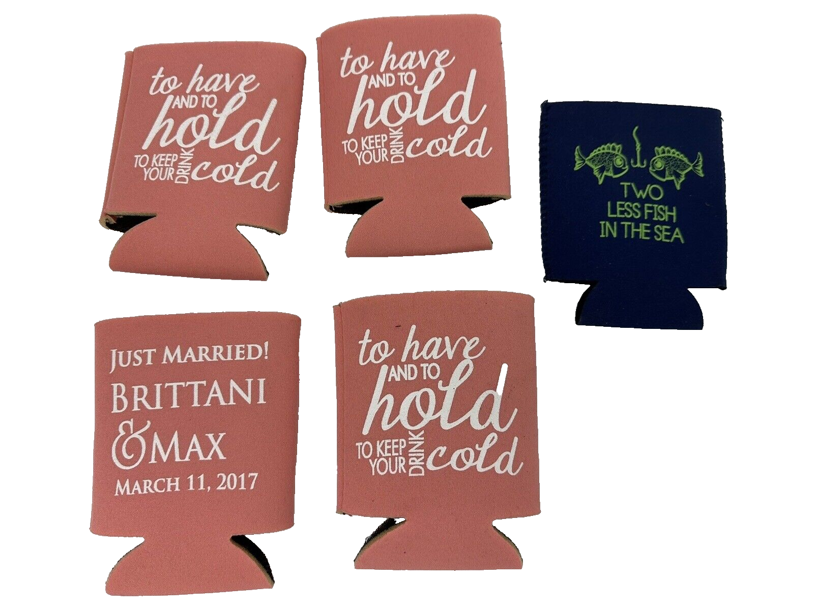 Beer koozie lot Of 13 Fun Random Wedding South Texas San Anontio eBay