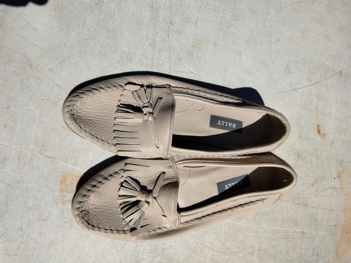 Cream 9.5 BALLY Hilo Deerskin Leather Tassel Loafers Shoes ITALY 340236-1_Shopify_1200x.jpg?v=  main image 4