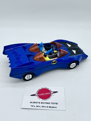 Batimóvil 1984 con Batman y Robin vehículo Kenner Super Powers completo de colección - Imagen 3 de 6