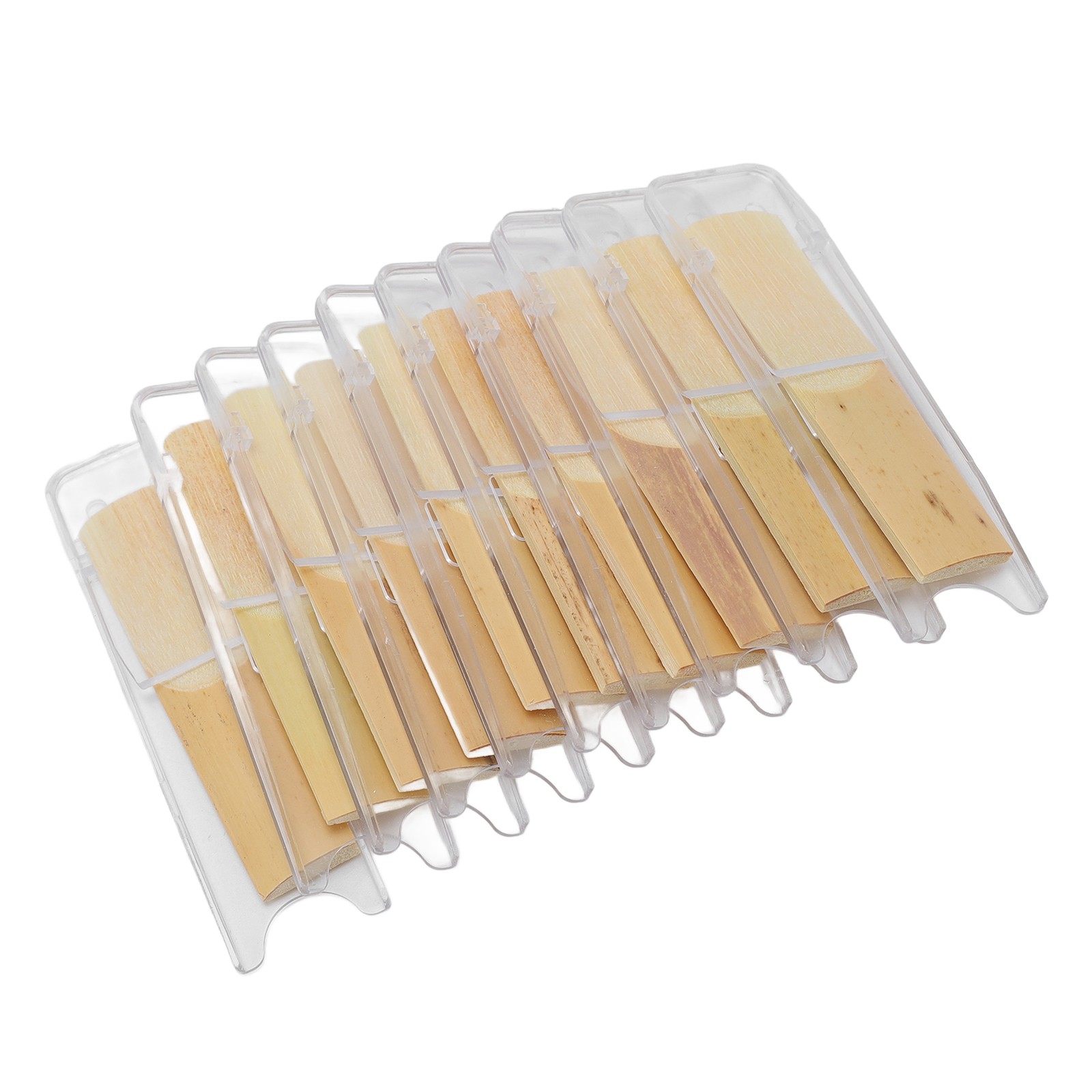 10 Pcs Eb Saxophone Reeds Strength 3.0 Medium Hardness Sax Reeds For Enhanced Pe