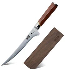 HOSHANHO Boning Knife 7 Inch Japanese Razor Sharp Fish Fillet Knives with Sheath