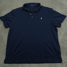 Polo Ralph Lauren Shirt Mens XL Blue Classic Fit Preppy Short Sleeve