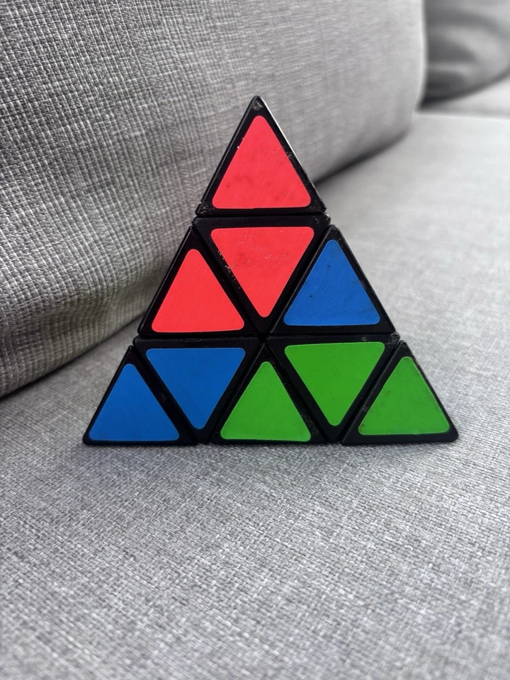 Vintage Pyraminx Pyramid Triangle Puzzle Rubiks Cube - Image 3 of 4