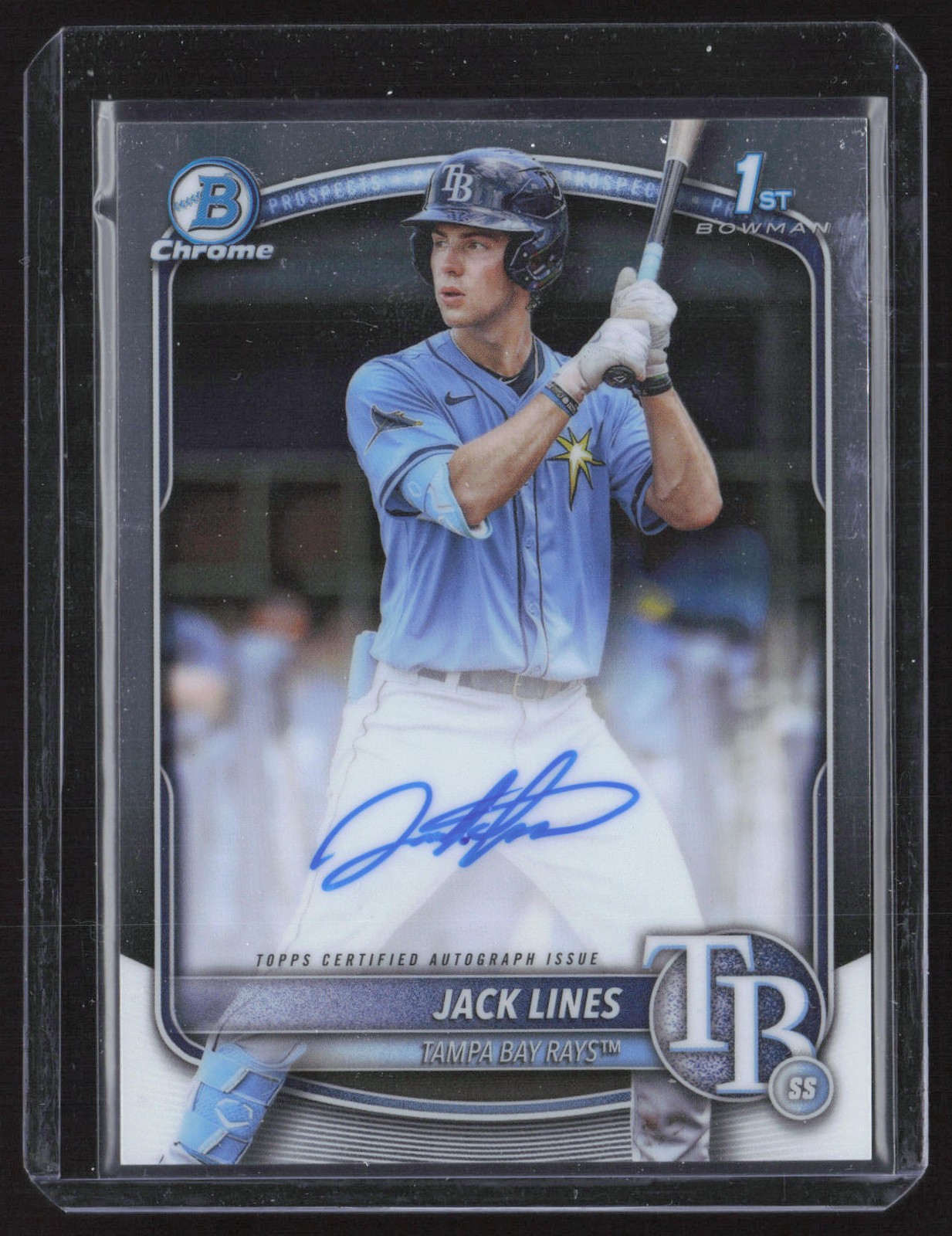 Jack Lines 2025 Bowman Chrome Prospect Autographs #CPA-JLI AU