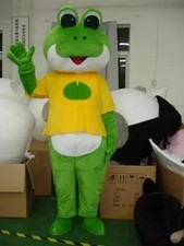 Frog Mascot Costume Cosplay Party Game Dress Outfit Advertising Halloween Adult