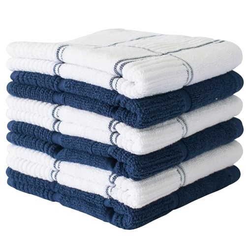Kitchen Towels, 15 x 26 Inches, Pack of 6, 400 GSM, 100% Ring Spun Cotton, - Picture 6 of 8