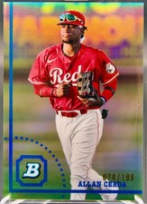 2022 Bowman Heritage Allan Cerda #BHPC-27 Chrome Refractor /199 Reds