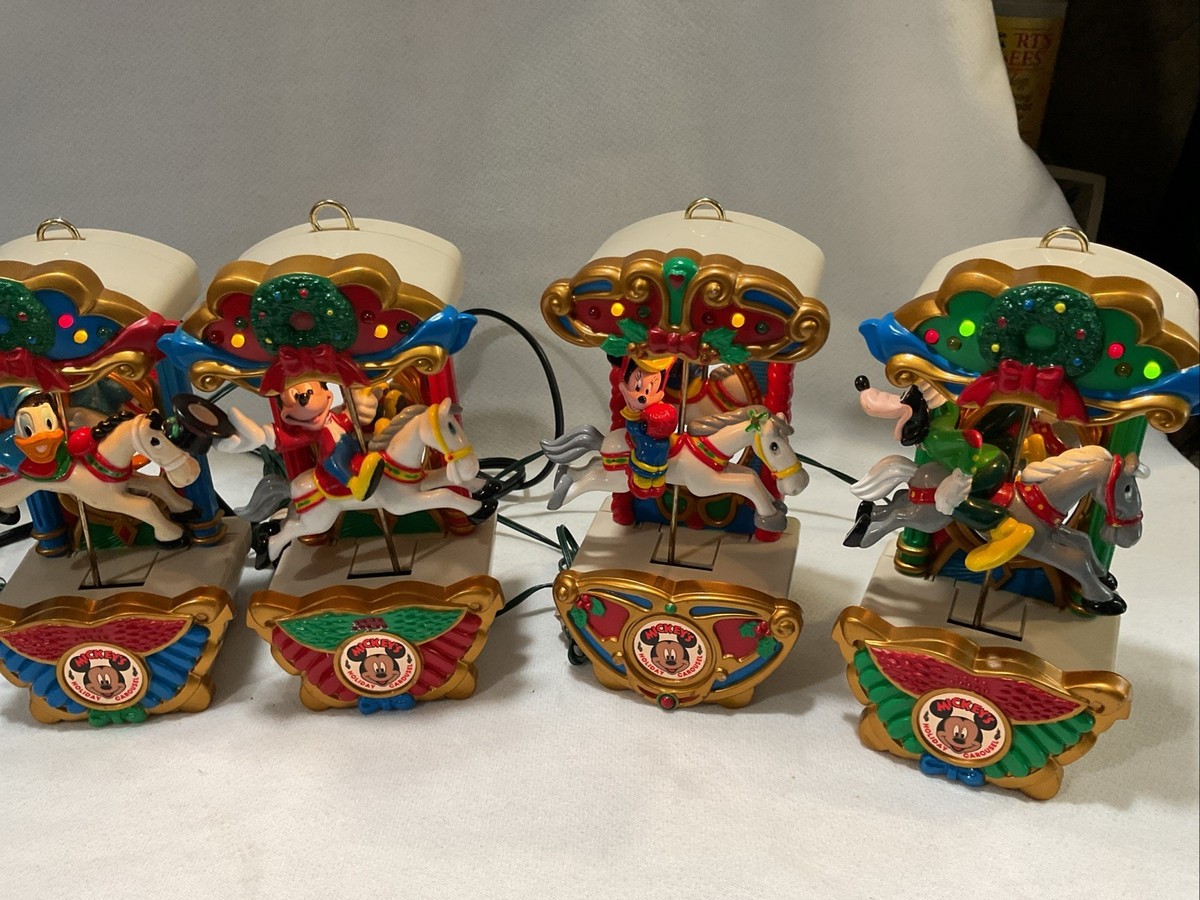 Mr. Christmas 1993 Mickey's Holiday Carousel Disney Characters | eBay