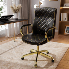 Ergonomic Office Chair with Adjustable Rocking, Padded Armrests  High Back