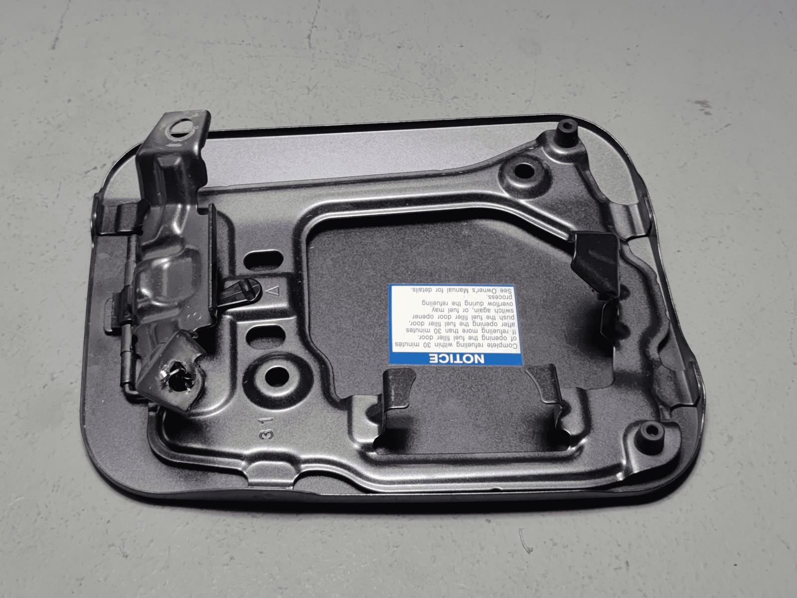 2019-2025 TOYOTA RAV4 FUEL GAS TANK DOOR LID FLAP COVER W/ CAP GRAY 2QZ OEM