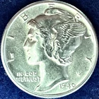 1940-P Mercury Silver Dime Nice BU