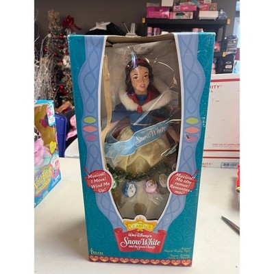 Walt Disney Snow White Telco Wind Up Animated Musical Display Figure 15'' NIB