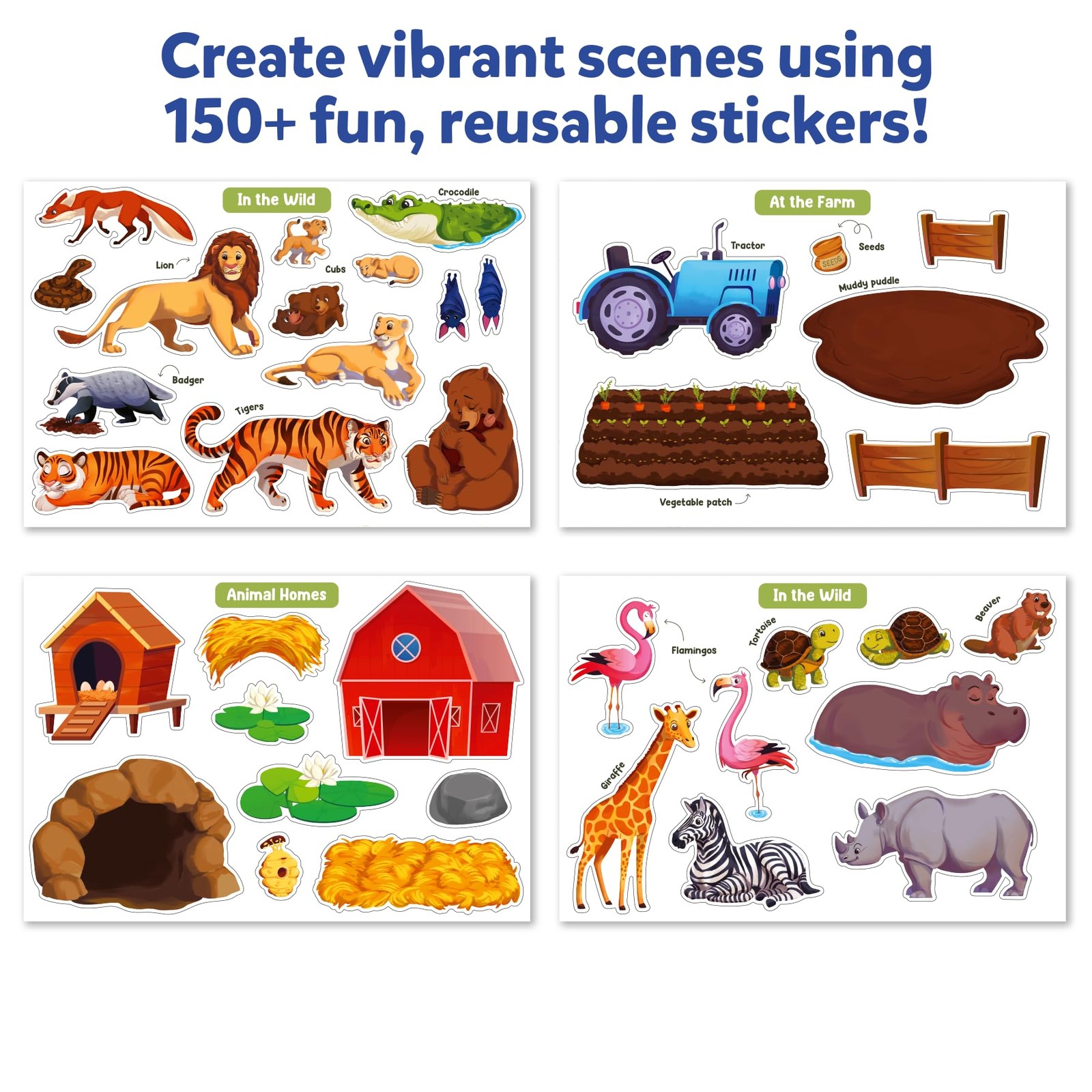 Activity Kit - Creative Storytelling & Skill Building with 150+ Reusable Stic...