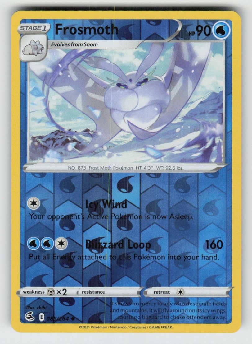 Reverse Holo Frosmoth 085/264 Uncommon Fusion Strike Near Mint