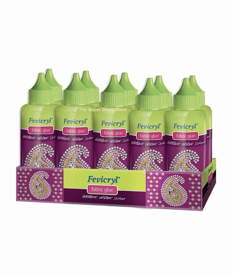 10 件 Fevicryl 无针织物胶 80 克透明胶水粘珠工艺 — 第 2/2 张图片