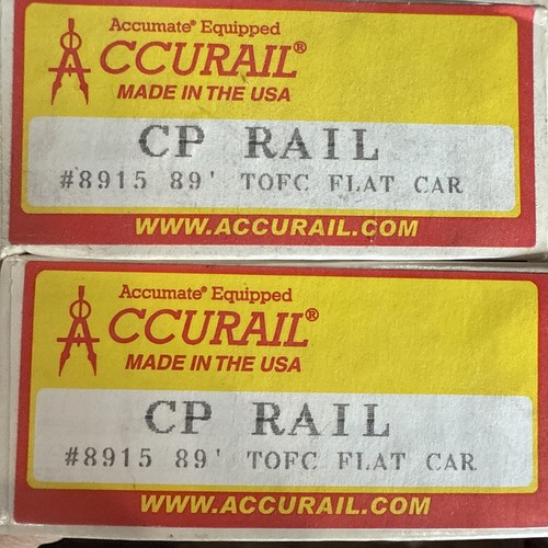Lote 2 HO Accurail #8915 89’ TOFC Coche Plano Tren Largo Kit Raro Nuevo | Zustand: New