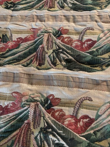 Austin Horn Round Tablecloth Pink Green Pumpkins Tassels - Bild 3 von 9