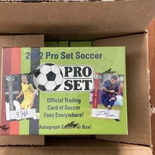 2022 Leaf Pro Set Soccer Box From Fresh Case-2 autos(Messi,PELE, Ronaldo)