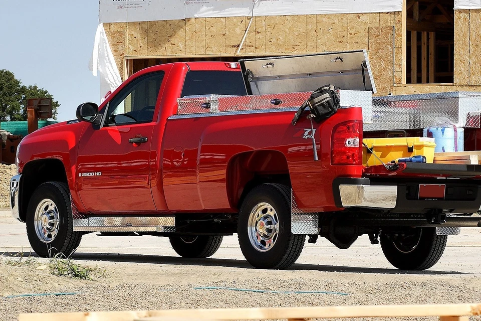 For Chevy Express 3500 09-21 Dee Zee DZ1034 6" Brite-Tread Silver Running Boards - Image 4 of 4