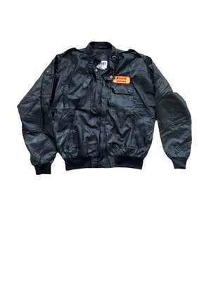 Vintage 80s MVP Pirelli Response Cafe Racer Jacket Racing Black Men s Large