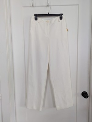 Talbot's NWT 6 (30×30) Ivory Fully Lined Tailored Trouser Cut Pants Quiet Luxury